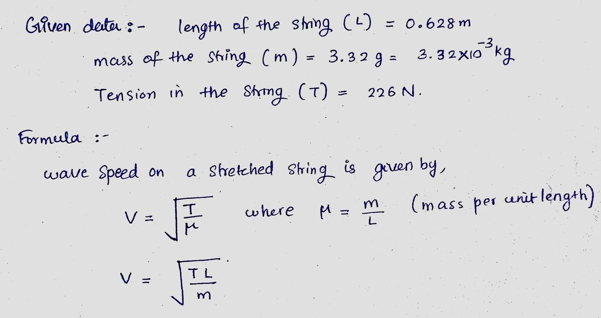 Physics homework question answer, step 1, image 1